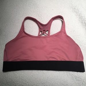 Victoria’s Secret mauve strappy sports bra Large